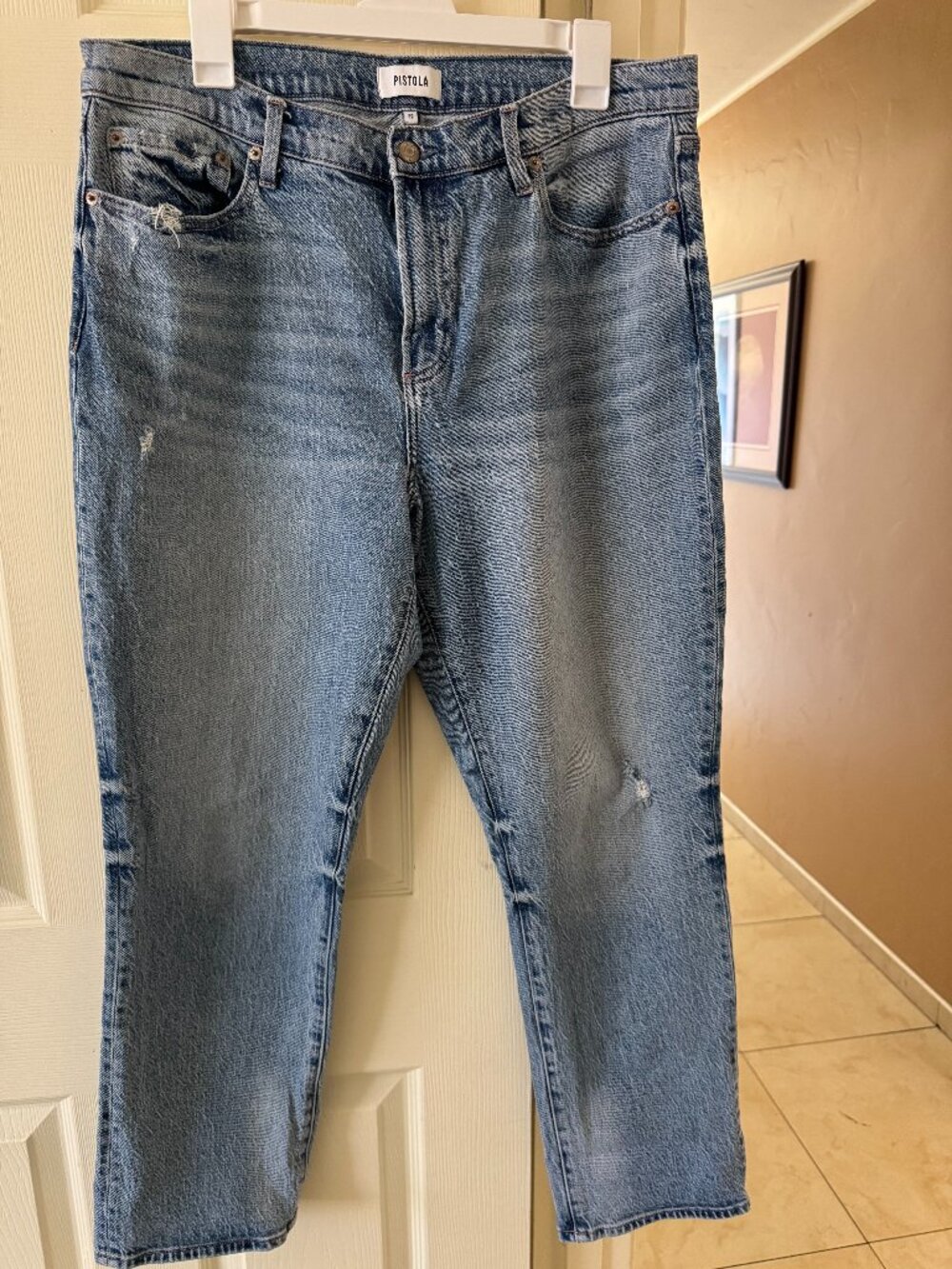 Pistola Riley Mid-Rise Relaxed Girlfriend Jeans - Size 32